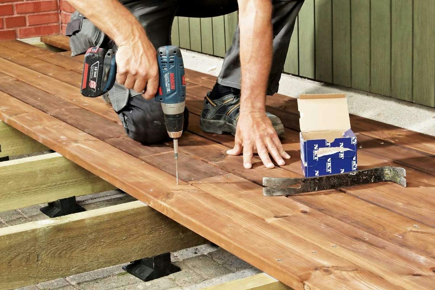 Terrasse på nye smarte kiler